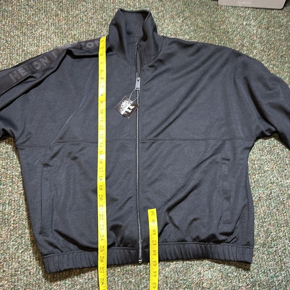 Heron Preston Logo Tape Zip Up Track Top 'Black' - Picture 12 of 16